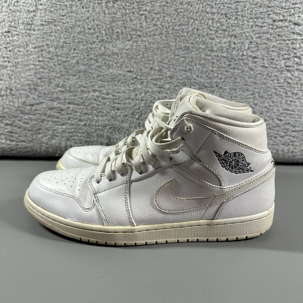 Nike Air Jordan Retro 1 Triple White Mens‎ 11.5 High Top 554724-102